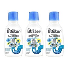 Buster Plughole Sanitiser Granules Eucalyptus Drain Cleaner 300g - Pack of 3