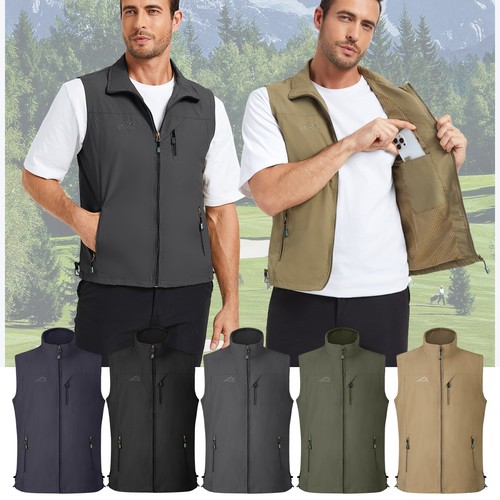 Men fishing vest body - men, warmer