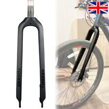 TOSEEK Full Carbon Fiber MTB Forks 1-1/8" Disc 26/27.5/29" Bicycle Rigid Fork UK