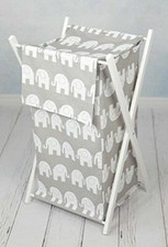LAUNDRY BASKET WITH WHITE