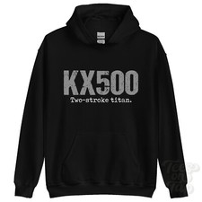 KX500: Two-stroke titan hoodie motorcycle biker