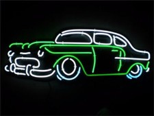 Vintage Old Car Garage Dealer