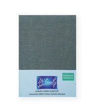Grey Cellular Blanket Premium