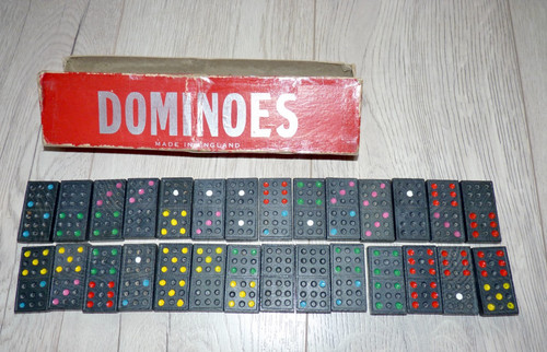 Vintage black dominoes - vintage,