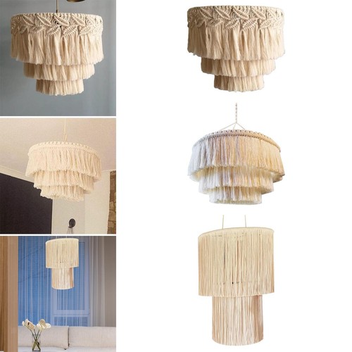 Macrame lamp shade - macrame,