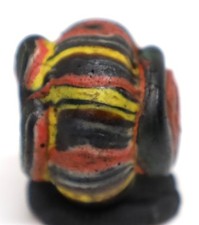 Very unique large ancient Roman mosaic glass bead