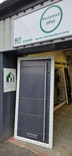Composite double glazed door Anthracite on white Grey upvc 1004x2115 (7162)