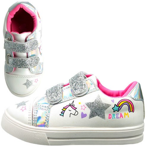 Girls white silver - white, glitter