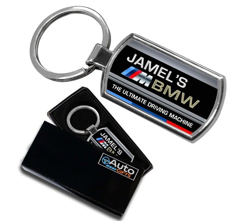 Personalised bmw keyring name - bmw,