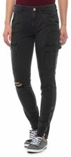 New J Brand Mid Rise Chrome Houlihan Skinny Cargo Crop Pants 26 Women