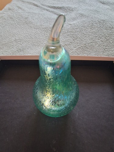 Heron glass large green pear - green,