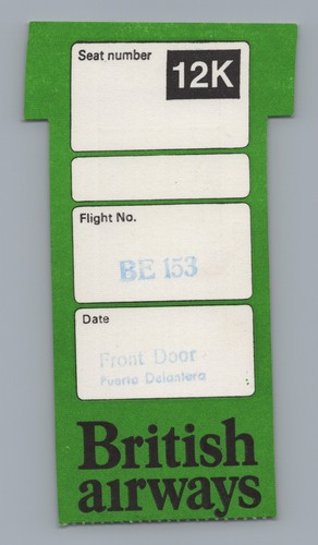 British airways boarding pass - airways,