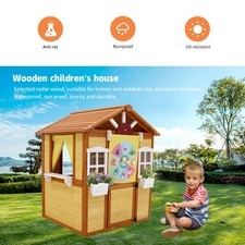 Kids Outdoor Wooden Playhouse