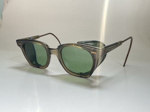 Vintage horn rimmed safety - vintage,