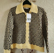 ZARA RETRO YELLOW AUBERGINE
