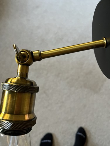 Brass effect interior sconce - interior, /