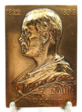 Antique Bronze plaque, tribute