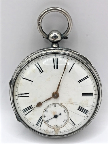 Antique sterling silver pocket - antique,