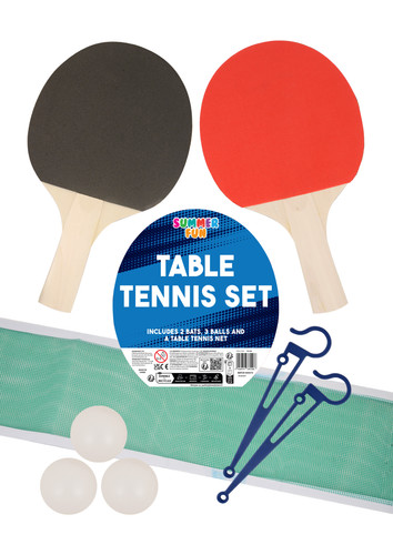 Table tennis set bat ball - table,