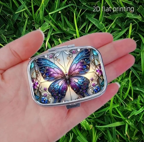 Elegant butterfly metal pill - elegant,