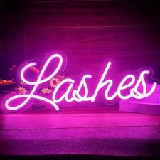 Lashes neon sign / Salon / Nails / Beauty / Hair