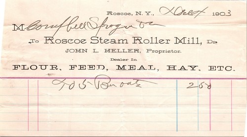 Roscoe roller mill - roller,
