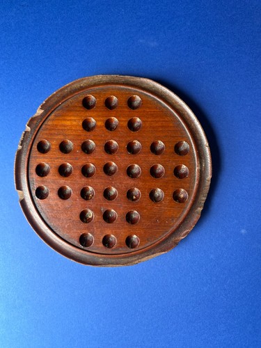 Vintage round wooden - vintage,