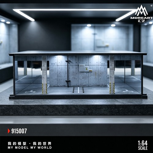 Diorama garage model led - diorama,