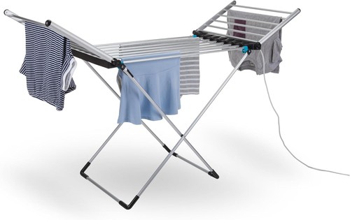Winged heated clothes airer - winged,