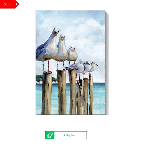 Seagull wall art - wall,