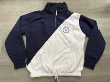 FILA Men’s Blue / White 1/4  Zip Track Top Jacket Vintage Size Small Oversized