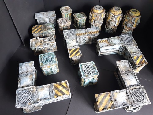 Necromunda terrain walls - walls, x15