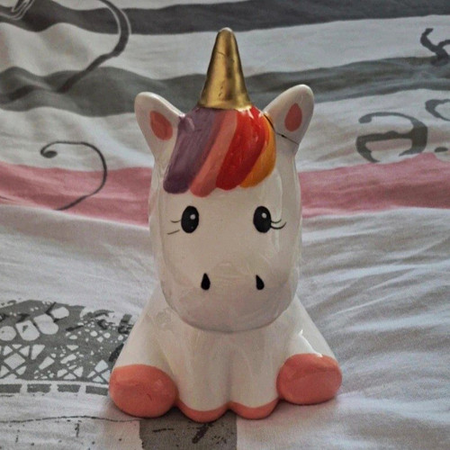 Ceramic unicorn piggy - unicorn,