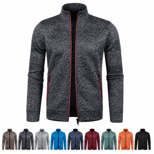 Men full zip sweat jacket - up,