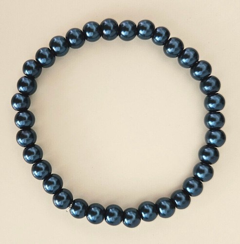 Elastic glass pearl bead - elastic,