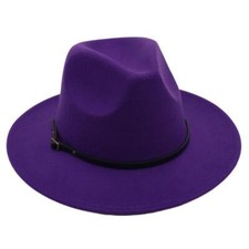 Wide Brim Wool Felt Fedora