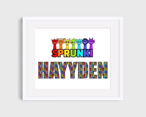 Sprunki personalised framed - personalised,