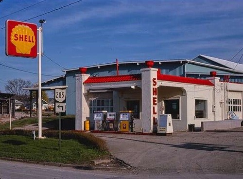 Vintage gasoline pump 2x3 - vintage,