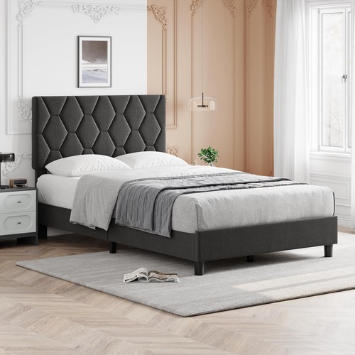 Upholstered bed frame - bed,