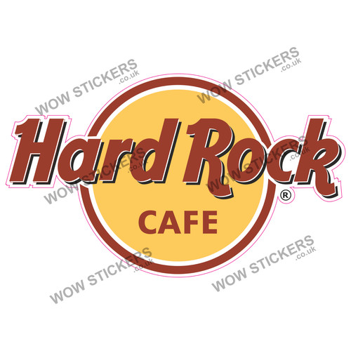 Hard rock cafe sticker - hard,