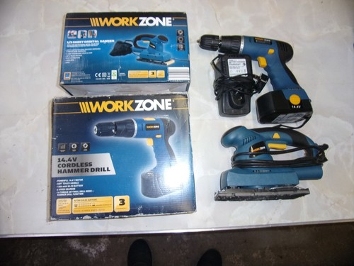 14v drill and corded sander - corded,