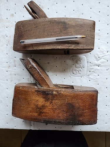 Two vintage wooden - two, woodwork