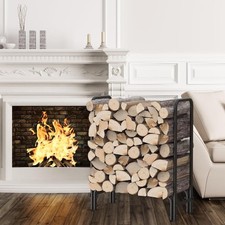 onlyfire 28" Metal Firewood Rack Outdoor/Indoor Heavy Duty Log Store