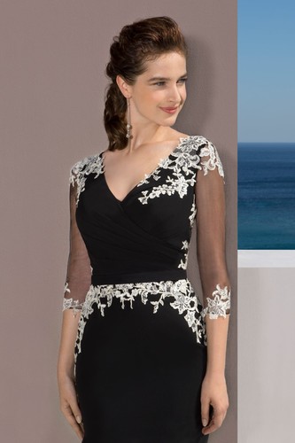 Mark lesley black - lace, sheath