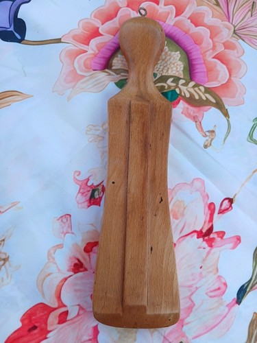 Vintage wooden butter - wooden, paddle