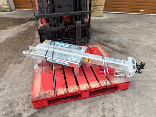 Galvanised double jib fork - galvanised,