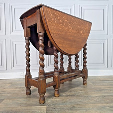 Antique Solid Oak Barley Twist