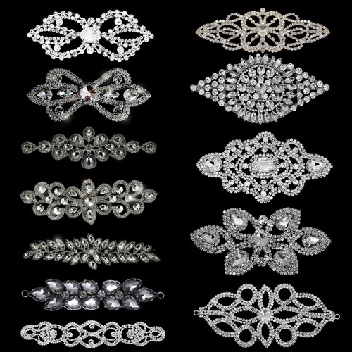 Diamante rhinestone motif - diamante, iron
