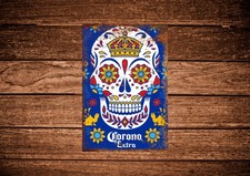 Corona Extra skull, beer sign