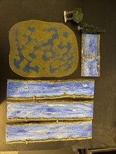 Warhammer LOTR Tabletop Gaming Terrain Landscape Peices Trees Rivers Grassland